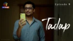 Tadap Episode 9 on Atrangii — man with glasses holding a smartphone